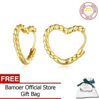 ราคา BAMOER 925ต่างหูห่วงหัวใจต่างหูเงินสำหรับผู้หญิงวัยรุ่นหญิงต่างหูหัวใจรักแสนหวานลดลงเครื่องประดับต่างหูอลังการ YIE233 (18800492163)
