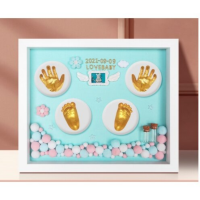 ราคา bingbin ชุดมือและรอยเท้าเด็ก กรอบรูป ของขวัญเด็กแรกเกิด ของขวัญ ชุดปั๊มมือเท้าเด็กของขวัญกรอบรูปประดิษฐ์ (19583832313)