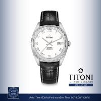 ราคา นาฬิกา Titoni Cosmo 41mm White Roman Dial Leather Strap 878 S ST 657 Avid Time ของแท้ ประกันศูนย์ (10166013693)