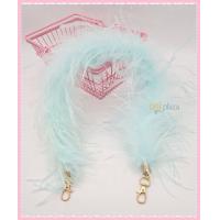 ราคา สายกระเป๋า ขนนกกระจอกเทศ ขนเฟอร์ ฟูๆนุ่มๆ ยาว40ซม เหมะกับทุกโอกาศ ตัวจุกบางล๊อตจะเป็นแบบกลมนะคะ (9496969618)