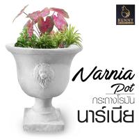 ราคา กระถางโรมัน นาร์เนีย Narnia Pot กระถางปูนปั้น จัดสวน ประดับสวน แต่งสวน Bunny Brown (15803245369)