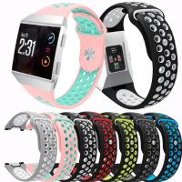ราคา Aulytime สายนาฬิกาสำหรับ Fitbit Ionic กีฬาซิลิโคนทดแทน Breathable สายรัดข้อมือสำหรับผู้หญิงผู้ชายขนาดเล็ก ไม่มีนาฬิกา (7155626943)