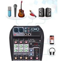 ราคา Mixer MBV A ONE มิกเซอร์4ช่อง รุ่น AI 4 Compact Mixing Console Digital Audio Mixer 4 Channel BT MP3 USB Input 48V Phantom Power for Music Recording DJ Network Live Broadcast Karaoke (15666610741)