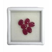 ราคา พลอยทับทิมแท้ 100 เผาใหม่ ราคาเป็นกล่อง มี6เม็ด สีสวยราคาถูก ขนาด 5 5 2X7 7 2 m Natural Ruby 100 (9534277346)