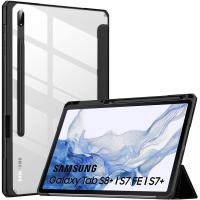 ราคา MoKo เคสเหมาะกับ Samsung Galaxy Tab S8 12 4 2022 SM X800 X806 Tab S7 FE 12 4นิ้ว2021 Tab S7 Plus 12 4 2020พร้อมที่ใส่ปากกา S Penฝาหลังแท็บเล็ตโปร่งใสพร้อมปลุกอัตโนมัติสีดำ (13927221694)