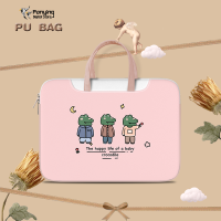 ราคา DIY น่ารักถุงแล็ปท็อปกระเป๋าหนัง PU 12 17นิ้วสำหรับ HP Dell Lenovo Acer Asus กันกระแทกกันน้ำกระเป๋า Messenger ความจุขนาดใหญ่ (15379163787)
