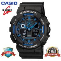 ราคา Original G Shock GA100 Men Sport Watch จอแสดงผลแบบ Dual Time 200M กันน้ำกันกระแทกและกันน้ำ World Time LED Auto Light นาฬิกาข้อมือกีฬาพร้อมการรับประกัน 2 ปี GA 100 1A2 คลังสินค (15560443846)