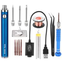 ราคา 5V 15W Battery Powered Soldering Iron with USB Charge Soldering Iron Soldering Wireless Charging Solder Iron (13994802925)