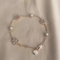 ราคา TORY BURCH สร้อยข้อมือแบรนด์ americanniche ประดับเครื่องประดับออกแบบพิเศษเฉพาะตัวกำไลข้อมือป้ายกำกับสอง T (20676725007)