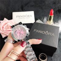 ราคา กล่อง PANDORA Original ใหม่แบรนด์นาฬิกาควอตซ์ผู้หญิง Branded Luxury นาฬิกาสีทองสตรี Luminous สแตนเลสแฟชั่นสุภาพสตรีนาฬิกาข้อมือ (9400904740)