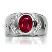 ราคา แหวนเงินแท้ 925 พลอยทับทิม Ruby น้ำหนัก 2 64 กะรัต สวยไฟดีค่ะ (19757716718)