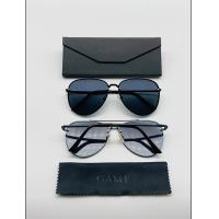 ราคา แว่นกันแดด GAMT 60mm Vintage สีดำ Clear Aviator SunglassesMirrored Lens Designer Women Sunglasses Black (18451249751)