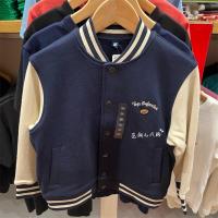 ราคา Uniqlo Childrens Clothing Boys Girls Sports Jacket Coat Jacket Baseball Uniform Soft Autumn 451842 (20018766771)