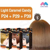 ราคา สีผมแฟชั่น เซตสีผม โลแลน พิกเซล คัลเลอร์ครีม สีลูกอมคาราเมล Lolane Pixxel Color Cream Set P24 P29 P39 Light Caramel Candy (12493995834)