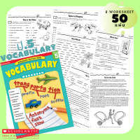 ราคา Scholastic Vocabulary แบบฝึกหัด Worksheet ชีทเรียน ภาษาอังกฤษ เสริมทักษะ คำศัพท์ ชั้น ป1 ป2 ป3 ป4 ป5 ป6 (9934626802)
