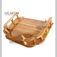 ราคา SLK หิ้งพระ ไม้สัก หิ้งสำหรับวางพระ ติดหนัง ขนาด 50 34 ซม มุมหยัก หิ้งพระไม้สักแท้ สีเคลือบเนื้อไม้ หิ้งพระไม้สักแขวนผนัง Buddhas shelf (1563114952)