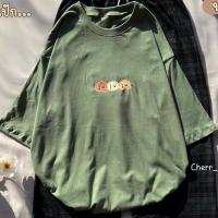 ราคา ขายเฉพาะเสื้อ เสื้อโอเวอร์ไซส์ ผ้าคอตตอน ลายน้องหมี3ตัว (15936854330)