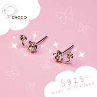 ราคา S925 ต่างหูเงินแท้ ต่างหูดาวเพชร EY04 Sterling silver CZ diamond star stud earrings (18194244408)