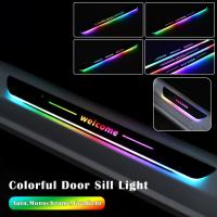 ราคา JPK ไฟ LED ติดประตูรถ4ชิ้นแถบติดขอบประตูหน้าหลังแผ่นแสดงการต้อนรับไฟชาร์จusb ไร้สายคิ้วแต่งรถยนต์บรรยากาศ (19318754641)