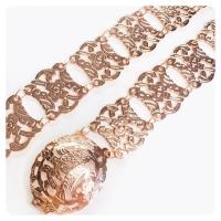 ราคา Vintage Jewelry เข็มขัดสีเงินสีดำ สำหรับชุดไทย เข็มขัด นางสาว เข็มขัด (21171063069)