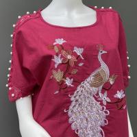 ราคา เสื้อปักลายสวยๆ ใส่สบาย ระบายอากาศดี คุณภาพดี (15467986826)