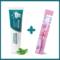 ราคา ORINGo โอริงโกะ ยาสีฟันสำหรับคนจัดฟัน และ แปรงสีฟันจัดฟัน Dentina สีแดง (17749041984)