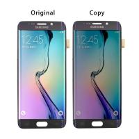 ราคา จอ LCD แบบดั้งเดิมอะไหล่ซัมซุง Galaxy S6 EDGE PLUS G928 G928F สัมผัสหน้าจอ LCD หน้าจอปุ่ม Home สำหรับ 5 7 Samsung S6 EDGE จอแอลซีดีพร้อมกรอบ (451847149)