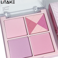 ราคา Blendable Blush Makeup Powder For Beautiful 4 Color Matte Natural Glow Long lasting Pigment Face Blusher Cosmetics (20616276711)