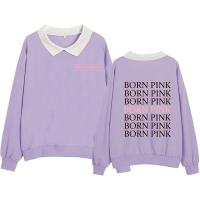 ราคา Blackpink เกิดโลโก้พิมพ์คอวางไหล่แขนยาวแฟชั่นเสื้อสวมหัว (16880479480)