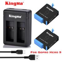 ราคา KingMa GoPro Hero 12 11 10 9 Battery Dual Charger For Gopro 9 10 11 12 และแท่นชาร์จ ยี่ห้อ KingMa battery Charger (5438570717)