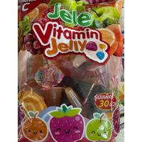 ราคา 30 ถ้วย เจเล่ย์ วิตามิน ขนมเยลลี่คาราจีแนนผสมน้ำองุ่นขาว 15 กลิ่นผลไม้ต่างๆ 600 กรัม (16788868575)