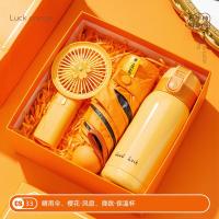 ราคา ชุดของขวัญแต่งงานของที่ระลึกชุดกล่องของขวัญ Kado Kecil เพื่อนเจ้าสาวถ้วย Kipas Angin Kecil โลโก้ที่กำหนดเอง (19913875796)
