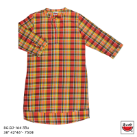 ราคา แตงโม SUIKA เสื้อคอจีนเจาะสาบแขนสามส่วนตัวยาวเจาะกระเป๋าข้าง ลายสก๊อต SC DJ (20864003237)
