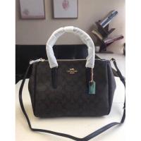 ราคา ของแท้ Coâćh SURREY CARRYALL IN SIGNATURE CANVAS COACH F67026 (16282619305)