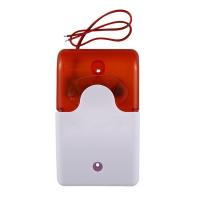 ราคา Mini Wired Strobe Warning Siren Durable Dc 12V Sound Alarm Flashing Light Sound Siren Horn Home Security Alarm System 115Db (20077415048)