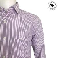 ราคา Jaguar เสื้อเชิ้ตผู้ชาย แขนยาว ผ้าพิมพ์ลายทางตรง สีชมพู มีกระเป๋า ทรงเข้ารูป Slim Fit JTIF 3047 0 BG (18960183397)