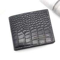 ราคา Mens Wallet Pu Leather Short Purse Hand Bag Hombre Carteira Vintage Style Crocodile Tail Part Faux Fu Leather Pattern Billeter (20122101195)