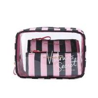 ราคา victoria secret 3pscset Fashion waterproof PVC Coin Cosmetic Makeup Bag Purses (15113783505)