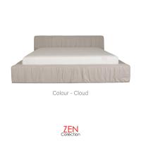 ราคา ZEN Collection เตียงนอน ฐานเตียง หัวเตียง โครงไม้เต็ง 6 ฟุต 5 ฟุต 3 6 ฟุต ไม่รวมที่นอน PAUL Fabric Bedding Frame (20710360897)