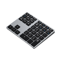 ราคา 1 Set Bluetooth Number Pad 35 Keys Numeric Keypad Wireless Numeric Keypad Portable Slim Bluetooth Numpad for Laptop MacPC Desktop (19223867783)