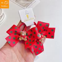 ราคา Christmas 1 pair of hair rope cute bow childrens hair band elk snowman hair band little girls head rope (20924705306)