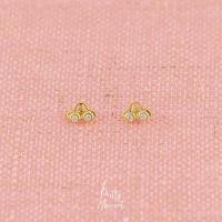 ราคา Pretty Moment ต่างหูเงิน รถเต่าทองเพชร ต่างหู ตุ้มหู 925 มินิมอล ของขวัญ (16437865207)