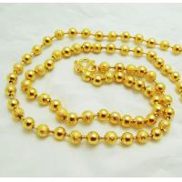 ราคา Thai Jewelry สร้อยคอ ลูกปัด ทองชุบ 5 ไมครอน ผู้หญิง ผู้ชาย ทองชุบ ทองหุ้ม งานทองชุบไมครอน ชุบด้วยเศษทองคำแท้ 96 5 หนัก 1 บาท ความยาว 1824 นิ้ว (5425902895)