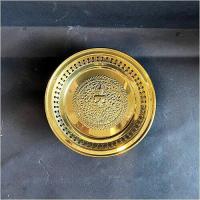 ราคา ถาดโปร่งขอบม้วน 6 นิ้ว กลางเทพพนม ถาดทองเหลืองไทย (11076028742)