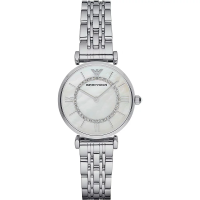 ราคา EMPORIO ARMANI นาฬิกาข้อมือ Retro Crystal Pave Dial Multi color รุ่น AR1926 AR1925 AR1907 AR1908 AR1909 32mm (20010127038)