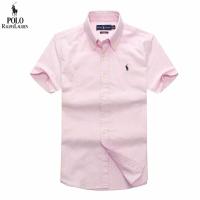 ราคา Original Ralph Lauren shirt short sleeve white color male High End wearing of formal put for special work slim size trend Oxford Paul shirt short sleeve (19720350624)