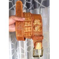 ราคา เข็มขัดหนังจระเข้แท้ มาแบบ2กระดูกคู่ ขนาดของสาย กว้าง1 5นิ้ว ยาวตลอดเส้น45นิ้ว (12481278895)