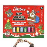 ราคา Christmas Crafts Bake Free Craft Painting Decor Safe and Harmless DIY Crystal Pendant Kit to Relieve Stress Kids Paint Set for New Year Christmas Gift steady (20590883129)