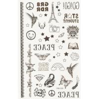 ราคา สติ๊กเกอร์แทททูติดชั่วคราว ลายแฟชั่น แฟนซี เพิ่มศิลปะให้กับผิว แทททูติดผิวชั่วคราว แทททูแฟชั่น (6061948074)