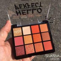 ราคา Sivanna Hello Perfect Eyeshadow contour HF5016 ซีเวนน่า อายแชโดว์ตลับ 2 ชั้น มีทั้งทาตา และปัดแก้ม แมทท์และชิมเมอร์ (13672634745)